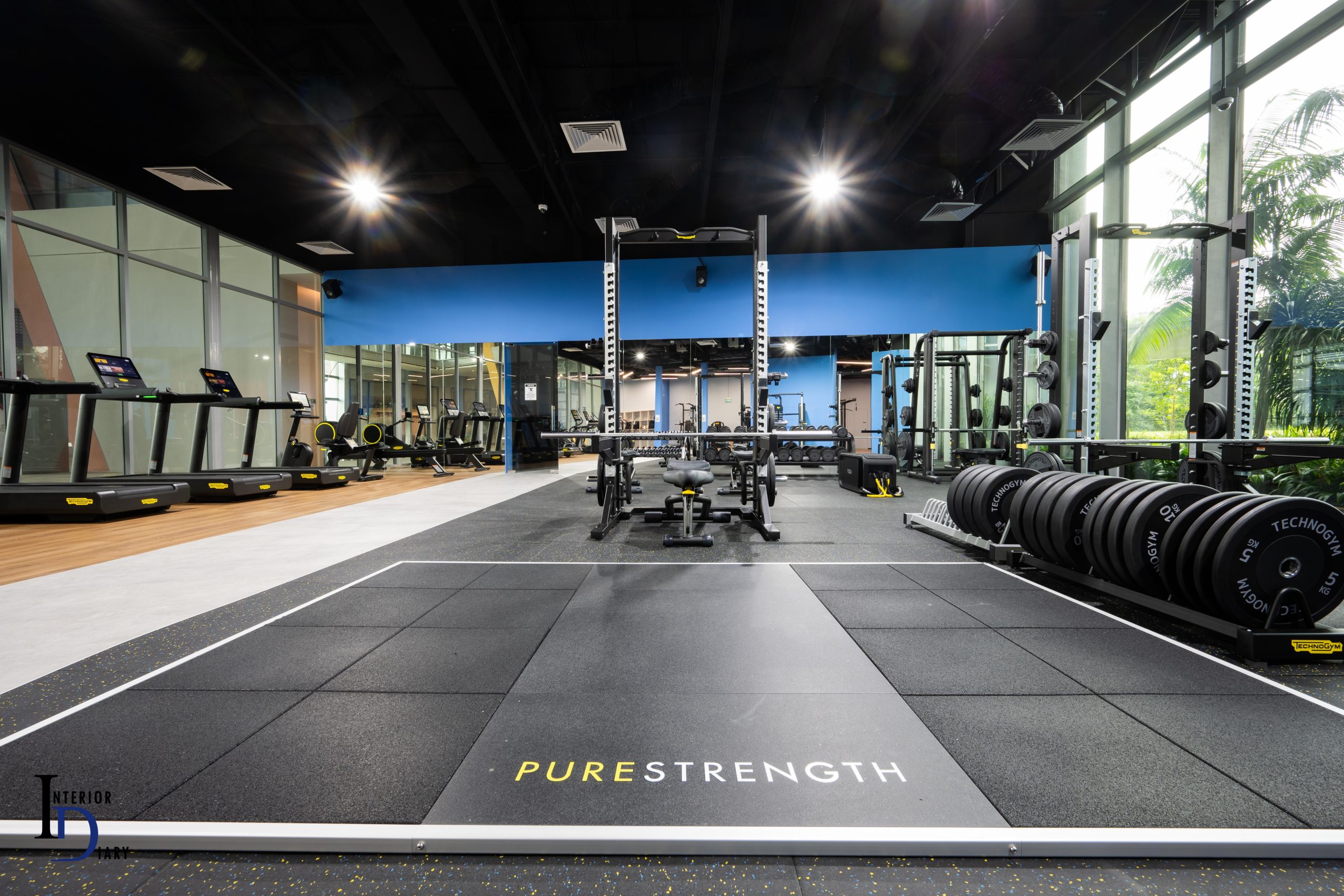 Commercial gym renovation for impact fitness, focus on gym mat