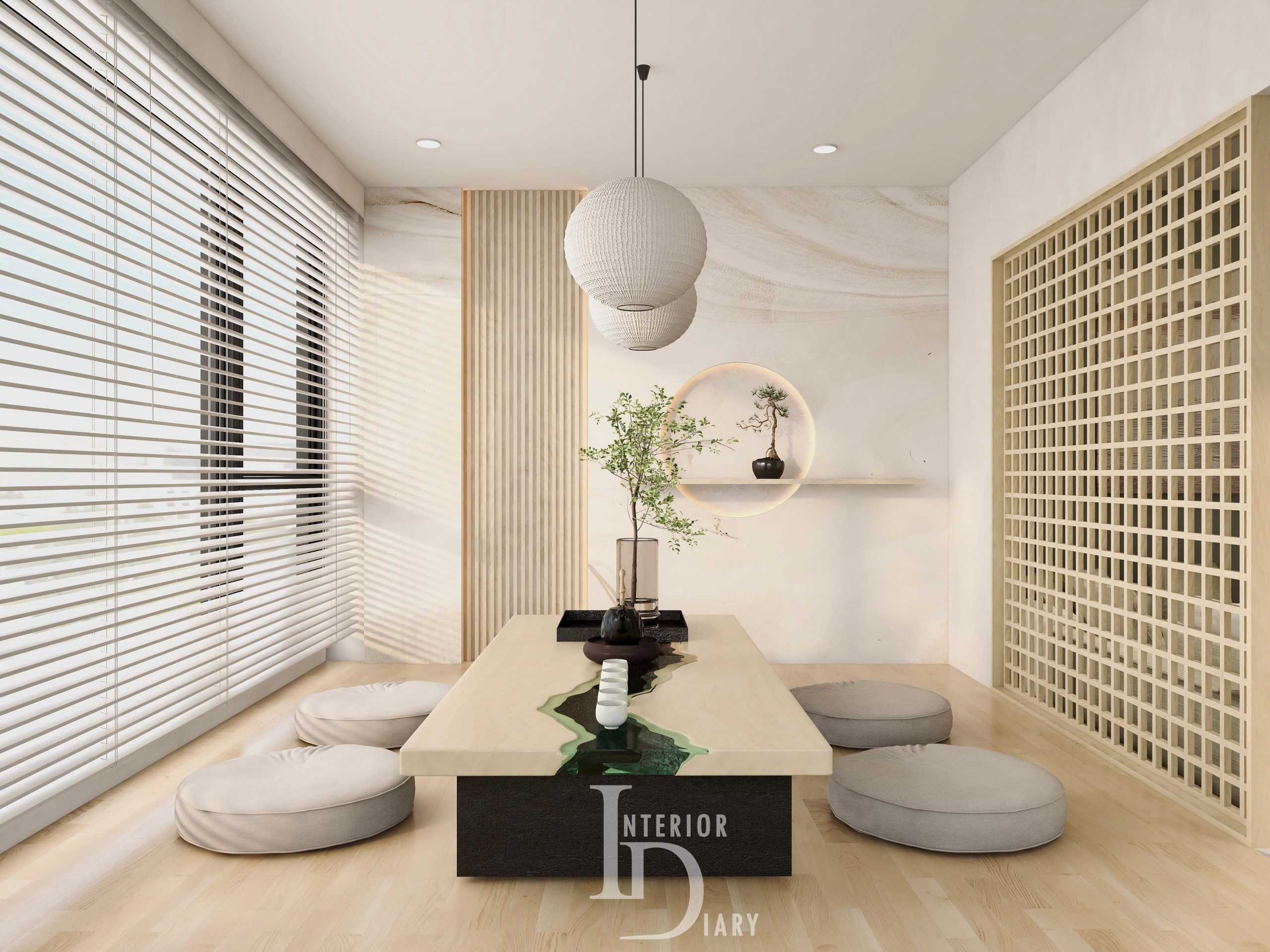 Wabi Sabi Interior Design for HDB or Condo Showcase 1 Guest Area