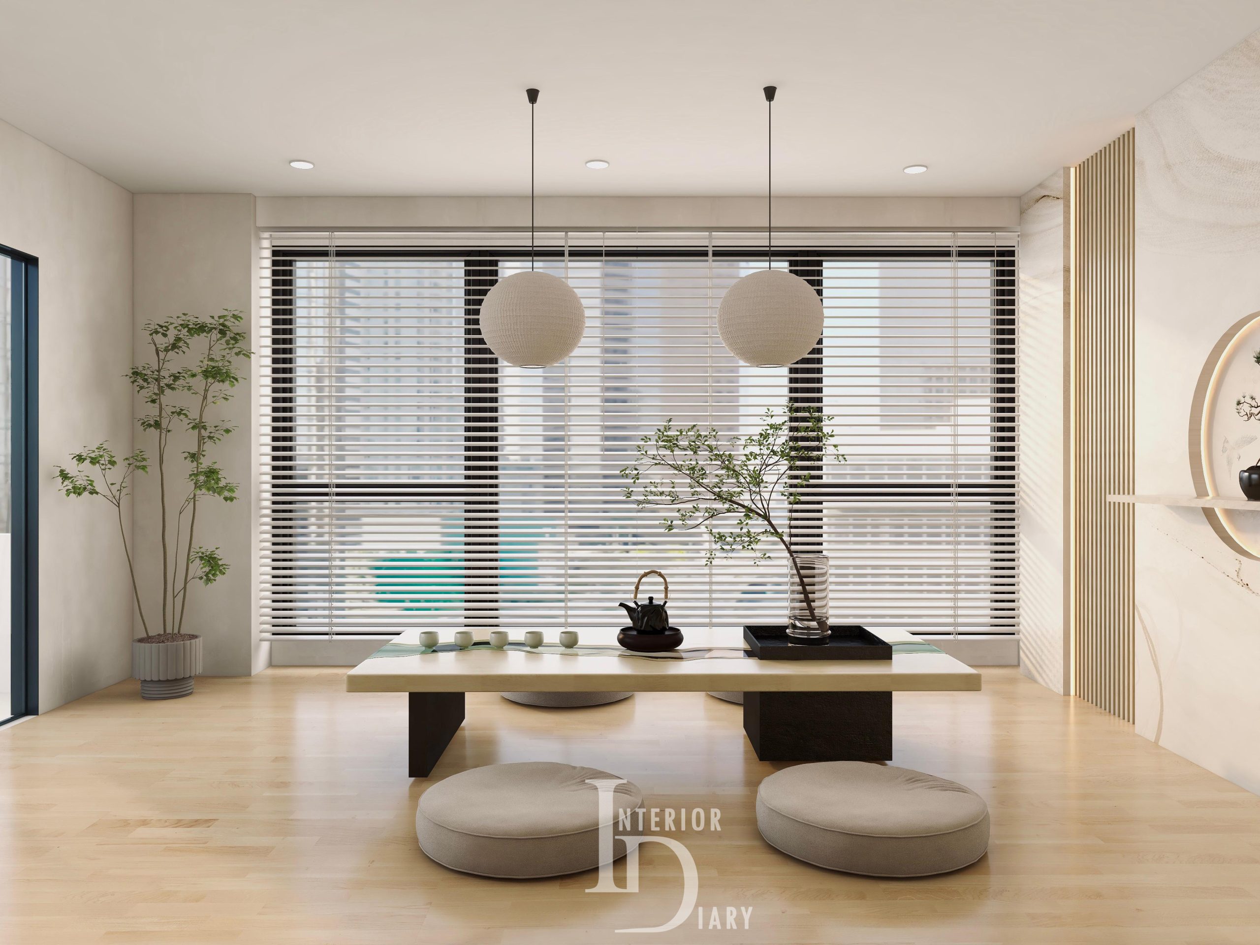 Wabi Sabi Interior Design for HDB or Condo Showcase 1 Guest Area Side
