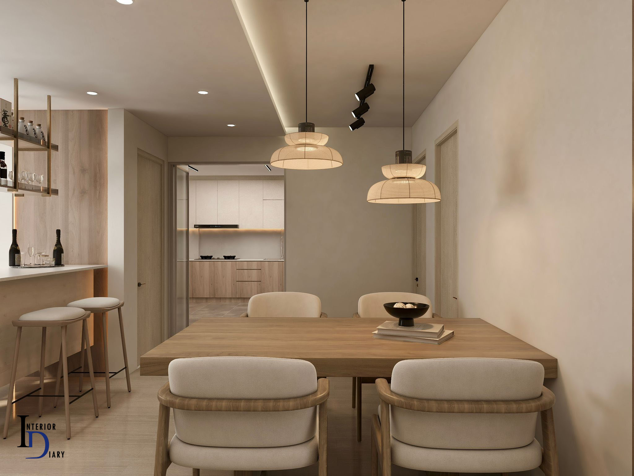 Pro 6 photo 7 wabi sabi interior design dining area
