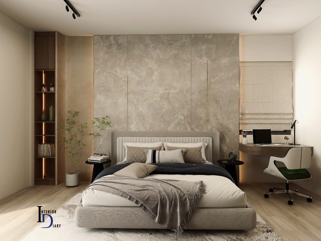 MR view 3 Wabi Sabi Modern Bedroom