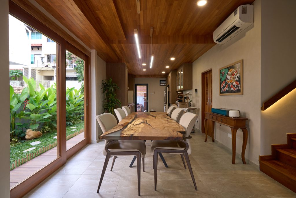 dining room renovation for landed property in singapore
